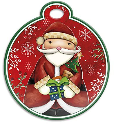 Egan Sottopentola Natale Babbo Natale 16X18 cm, Rosso, 120003
