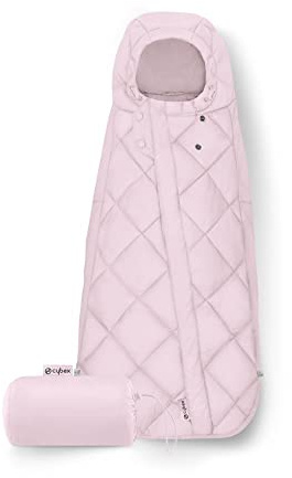 CYBEX Gold Fußsack Snøgga Mini 2, Für Babyschalen, Powdery Pink | Für Babyschalen, ab Geburt bis ca. 24 Monate, TOG 4 Isolierung bis -10 °C, ultra kompakt verstaubar, atmungsaktive Füllung