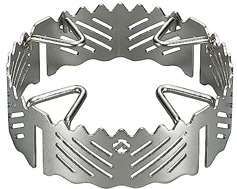 Campingmoon - Anello in acciaio inox per fornello a gas ST-340 a bruciatore singolo ST-132