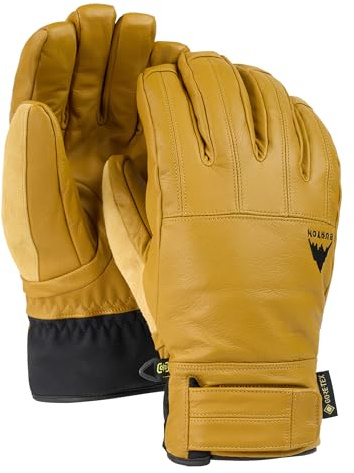 Burton Men’s Gondy Gore-TEX Insulated Leather Gloves – Waterproof Winter Snowboard Gloves – Rawhide, X-Large