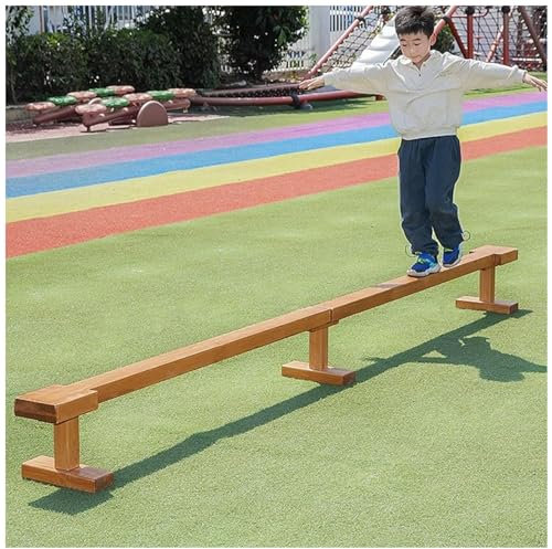 LXLZYXSF Schwebebalken Balance-Übungsbalken Für Kinder Jugendliche Erwachsene, Schule Kindergarten Gymnastik-Trainingsgeräte, Holzbalken Mit Abnehmbaren Beinen(L-340cm/11ft W-10cm/3.9)