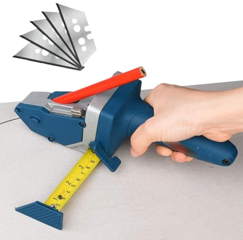 Coupeur de plaques de plâtre, outil de coupe de cloisons sèches, Machine de découpe de plaques de plâtre pratique, coupe-panneaux pour le travail du bois, Outils de coupe de plaques de plâtre avec rub