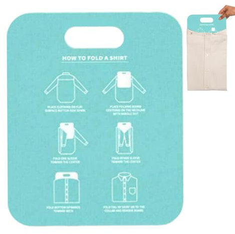 Clothes Folding Board, T shirt Folding Board, Folded Clothes Organizer, Laundry Folding Board, Folding Organiser for Clothes Folder, Folding Helper Easy and Fast Folding Boards for Adults and Children