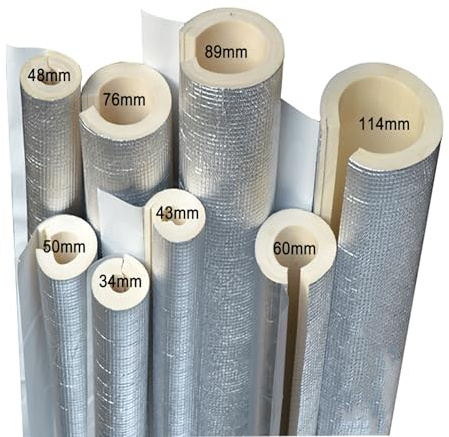 HSPLXYT Manchon Isolant Auto-adhésif à extrémité Ouverte for protéger Les tuyaux du Gel/des Coups de Soleil. Le diamètre intérieur du Manchon Isolant est Le diamètre extérieur du Tuyau(50mm/1.96in)