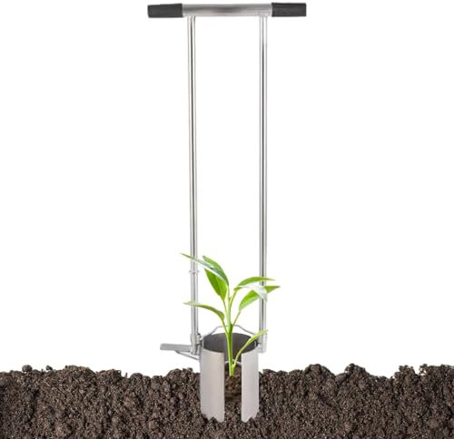 brooksnaji Transplanteur d'ampoules à Long Manche, Outil de Plantation d'ampoules à Long Manche,Jardinière Manuelle à bulbes à Long Manche pour Le Jardinage | Outil de Plantation de Petits bulbes,