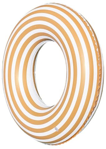 ibasenice Aufblasbarer Schwimmring Aus PVC Mit Streifenmuster Für Erwachsene Für Strand Pool Und Sommeraktivitäten Wiederverwendbar Und Langlebig