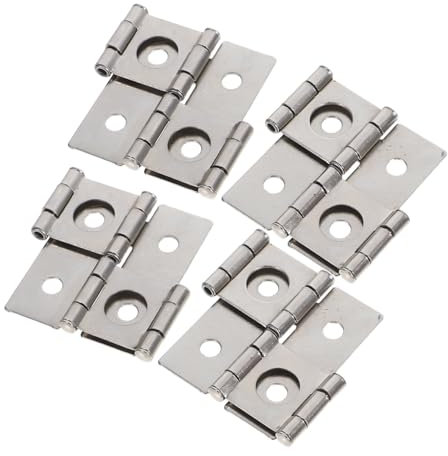 HOLIDYOYO 4sets Cerniere Quadrate Antiche Per Mobili Da Accessori Metallo Retro Per Montaggio Facile Su Porte e Armadi Design Resistente e Stabile