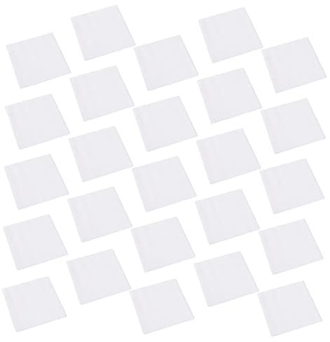 GRIRIW 25 Pcs Tapis de Papier Carré Absorbant Huile Résistant Chaleur pour Pâtisserie et Gril