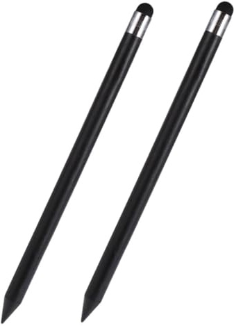 CHICAMPERA 2pcs Capacitive Stylus Pens for Touch Screens Tablets with Comfortable Grip round Shape, for Writing and Drawing on Smartphones and Electronic Devices