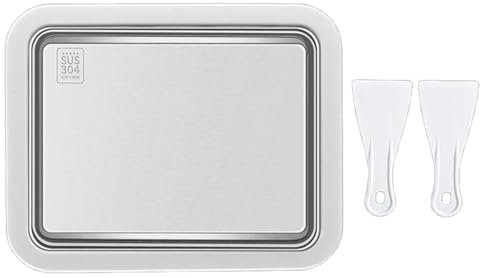 Maker de crème glacée roulée | Machine à crème glacée roulée, manuel en acier inoxydable portable à rouleau à rouleaux de glace rapide pour cuisine, plateau de aux fruits, réfrigérateur