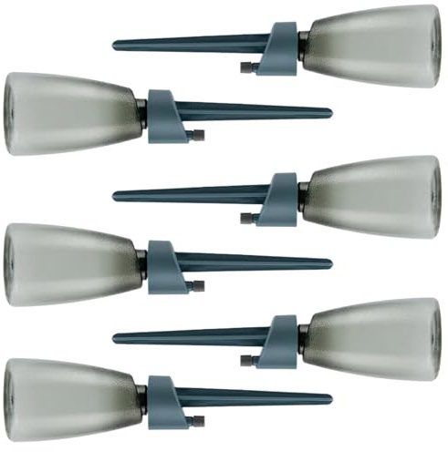 Lot de 6 piquets d'arrosage avec valve de contrôle | Pointes d'irrigation pour plantes pour patio, serre, vacances, balcon, jardin extérieur