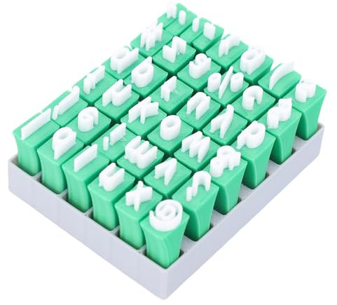 TYCIONG Ton-Alphabet-Stempel-Set, Kleinbuchstaben und Symbole-Stempel für DIY-Keramik, mit Stabilem Kunststoffmaterial Zum Dekorieren von Tassen, Tellern