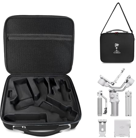 TaoAcc DJI RS 4 Mini Sac,Etui Portable étanche pour DJI RS 4 Mini Creator Combo avec Bandoulière(Noir)