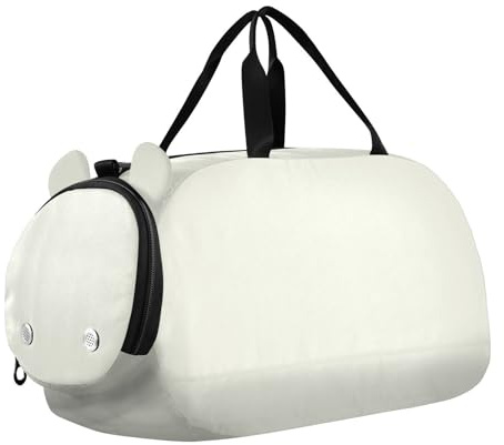 Elfenben enfärgad ren enkel gym duffelväska med skofack multifunktionell gymnastiksportväska för strand simväskor pool sport bolsas de viaje