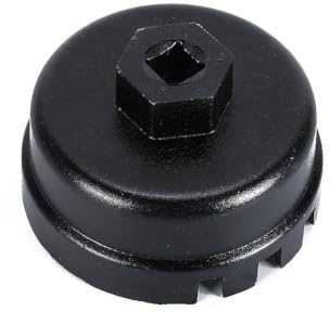 SPORTARC Ölfilterschlüssel, Kappenentferner, Werkzeug, 64 mm, 14 Rillen, eloxiert, schwarz, für Toyota Lexus