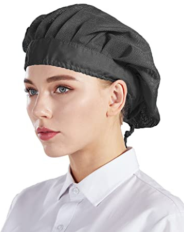 Nanxson Unisex 3 Stück Kochmütze Arbeitsmütze einstellbar Haarnetz