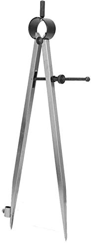 Adjustable Rotating Craft Tool, DIY Tool Carbon Steel Line Compasses, Wing Divider Line Location Scriber Drawing Compasses for Geometry, Wing Divider(300mm)