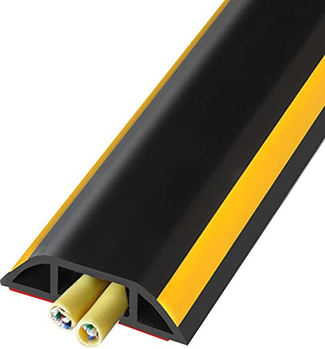 Kabelkanal Kabelschlauch Kabelmanagement Bodenkabelabdeckung Verwaltung Weich-PVC, Selbstklebend Lange wasserdichte Laufbahn, Klassenzimmer Home Office Verlängerungskabelschutz