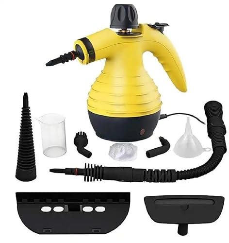 Pulitore Vapore Portatile, Set 9 in 1 Pulitrice a Vapore Professionale Ideale per la pulizia della casa, Pulitore a Vapore senza sostanze chimiche per tende, cucina, pavimento, divano