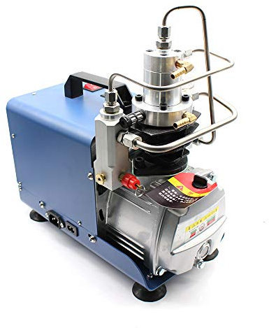 Hochdruck-Druckluftpumpe, 300BAR 30MPA 4500PSI Elektrische Hochdruck Luftkompressor Kompressor Kompressorpumpe Wasserküh für Pkw-Fahrräder und Fahrradreifen Druckluftpistole