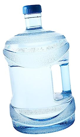 Colcolo Seau Portatif de Bouteille d'eau, Seau d'eau Pure de Grande Capacité pour Ménage avec Poignée, Seau en Plastique à Eau Pure, Distributeur d'eau Bouteille Seau d'eau, Réservoir d'eau, 5L Bleu