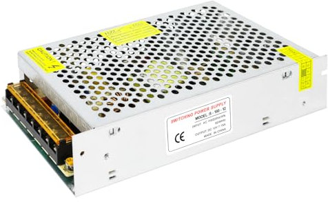 transformateur 220V 12V, alimentation 12V 15A, led driver 12V 180W, convertisseur 220v 12v, transformateur 12v, transfo 12v 220v, pour CCTV MR16 G4 MR11 GU5.3 Ampoule et Bande Lumineuse LED