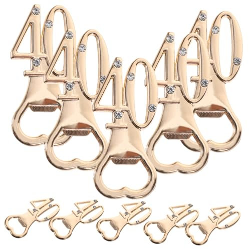 Gatuida 10pezzi Apribottiglie Per Festeggiamenti Di Compleanno Da Apribottiglie Per Compleanno Gadget Eleganti Con Strass Pratico Per Feste e Anniversari