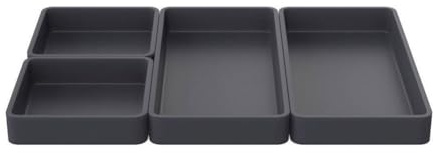 iFutniew Kit de plaques de séparation pour une cuisson facile et une préparation des repas – Four, micro-ondes, lave-vaisselle, réfrigérateur – Kit de plateaux en silicone anti-adhésif