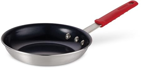 Tramontina Liten professionell keramisk non-stick stekpanna 20,3 cm, tjock aluminiumstekpanna med non-stick-beläggning, diskmaskins- och ugnssäker, svart