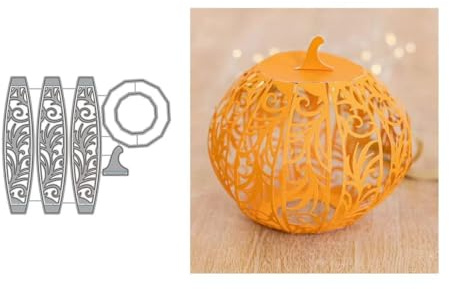 3D Kürbis Laterne Stanzschablonen Herbst Halloween Stanzen für DIY ScrapBooking Album Dekorative Papier Handwerk und Karten Herstellung
