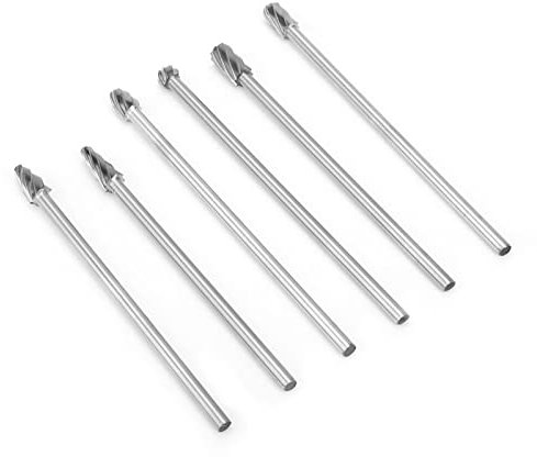 6 Stück 6 Mm 1/4 Schaft Aluminium-Frässtift, Extra 150 Mm, Fräser für Präzisionsformen und Metallverarbeitung