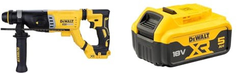 DEWALT DCH263N-XJ 18V XR Brushless 28mm SDS-Plus Hammer Drill - Bare Unit + DEWALT Battery