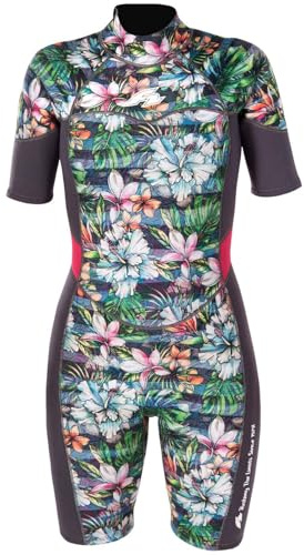 F2 Damen Neopren Anzug Happiness Shorty 3/2 mm Größe wählbar Multicolor
