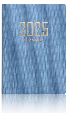 FIMWOLZ TerminplanerTerminplaner 2025 A72025 Terminplaner 2025 A7 Rosa Mini Tagebuch Notebook A7 Englischer Planer Kunstleder Kompakt und Leicht für die Organisation des Täglichen Lebens und der Pläne