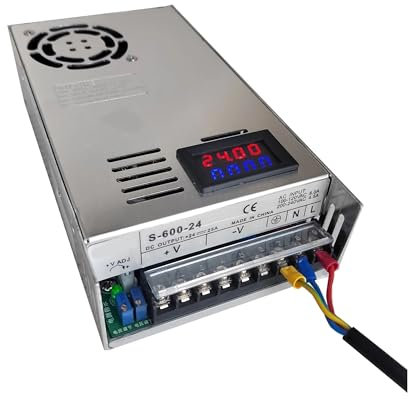 KSZHZYMGX Fuente de alimentación conmutada Ajustable, 500W, 600W, Pantalla Digital, 12v, 15v, 24v, 27v, 36v, 48v, 50v, 60v, 72V, SMPS(500W)