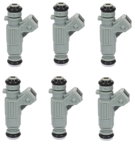 6 Stück Einspritzdüsen 0280155744, für Mercedes-Benz CL500 1998-2001 CLK430 S430 1999 2000 E430 ML430
