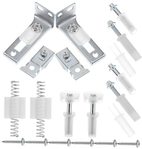 JECOMPRIS Kit De Réparation De Porte Pliante 20 Pièces Quincaillerie Pivotante Roulettes De Remplacement Pour Porte De Placard Coulissante
