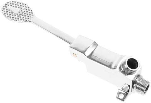 LIFKOME Foot Pedal Faucet for Bathroom Floor Mount Single Pedal Valve Easy Installation Water-Saving Design for Homes and