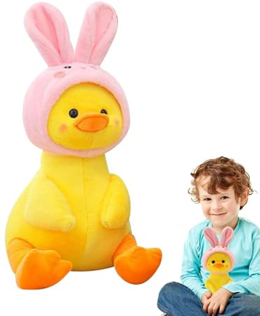 Lnhgh Plüsch-Duck, Plüsch-Ente, 9,84 Zoll, niedliches gelbes Entenplüsch, Sleeping Buddy, Sofakissen, Deko-Tipps, Dekoration für Tierhaus-Partys