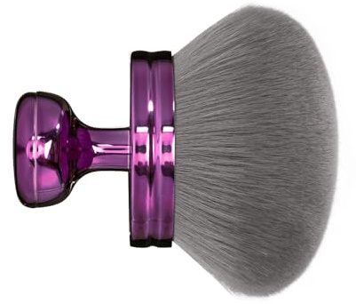 TELAIN Extra Große Body Makeup Bürste – 8 cm Rundkopf Kabuki Pinsel für Selbstbräuner, Bein Makeup & Bronzer, Inklusive Aufbewahrungsbeutel, Nass & Trocken Nutzung (Lila)