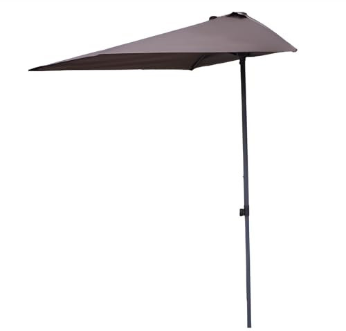 Ombrellone da esterno – Balcone – Balcone – Baldacchino da spiaggia – Montaggio a parete o veranda per giardino, balcone o terrazza – Protezione UV, impermeabile, regolabile