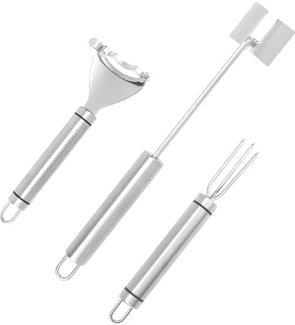 3pz Sbucciatore di Mais, Acciaio Inossidabile Sbucciatore e Trebbiatore per Pannocchie di Mais con Impugnatura Ergonomica Utensile da Cucina Essenziale per Gli Amanti Della Cucina