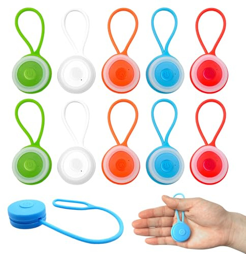 HOSPAOP Lot de 10 cartables clignotants à LED pour enfant - Réflecteurs - Lumière de sécurité pour cartable - Course à pied - Jogging - Poussette