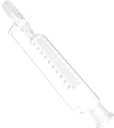 VALICLUD Imbuto Separatore in Vetro Standard Rubinetto di Arresto Dispositivo Distillatore Sperimentale Separatore in Vetro da Laboratorio per Liquidi di Diversa Densità