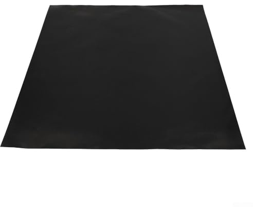 Alfombrilla para parrilla sin barbacoa, para horno, microondas y parrilla, película permanente para hornear, pescado, carne y verduras, resistente al calor hasta 260 °C, 40 x 33 cm, negro (40 x 33 cm)