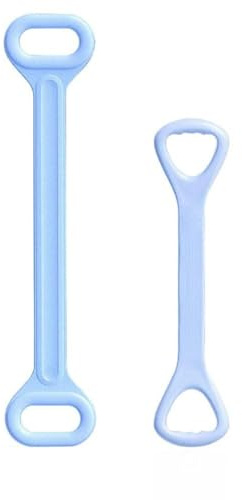 Alomejor Banda de Resistencia para Fitness, Entrenamiento de Espalda y Brazos, Cuerdas Elásticas, Bandas Elásticas para Hombros, Equipo de Ejercicio para Estiramiento de Yoga, 2 Piezas, 36 Cm y 50