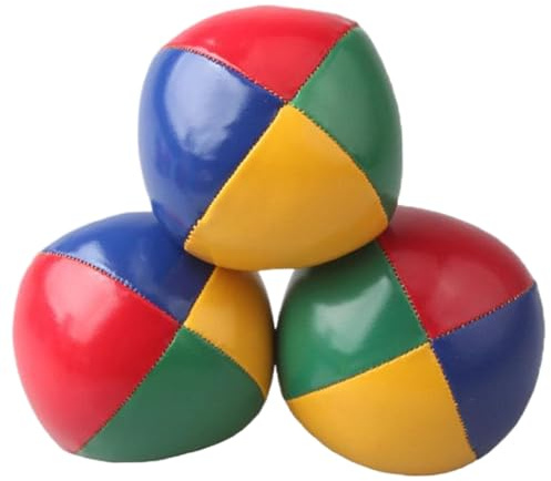 Nukinp 3 Stück Jonglierbälle, 2, 2 Zirkus-Jonglierbälle, buntes PU-Jonglieren für Anfänger und Profis, Osterkorbfüller für Kinder und Erwachsene