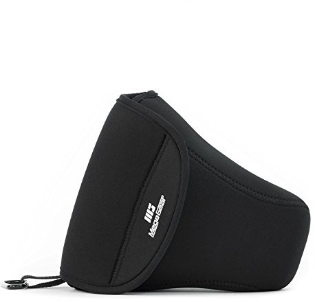 MegaGear MG1252 Nikon D7500 (18-140 mm) Ultraleichte Kameratasche aus Neopren mit Karabiner Haken schwarz