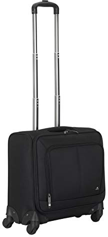Rivacase ECO Reisekoffer 8481-46 x 42 x 22 cm - Laptop-Trolley mit Rädern, Laptoptasche für Notebooks, Elegantes Handgepäck, Rollkoffer bis zu 15,6 Zoll, schwarz