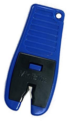 BLITZSCHÄRFER Miniblitz Afilador de cuchillos afilador para cuchillos y tijeras manual y portátil